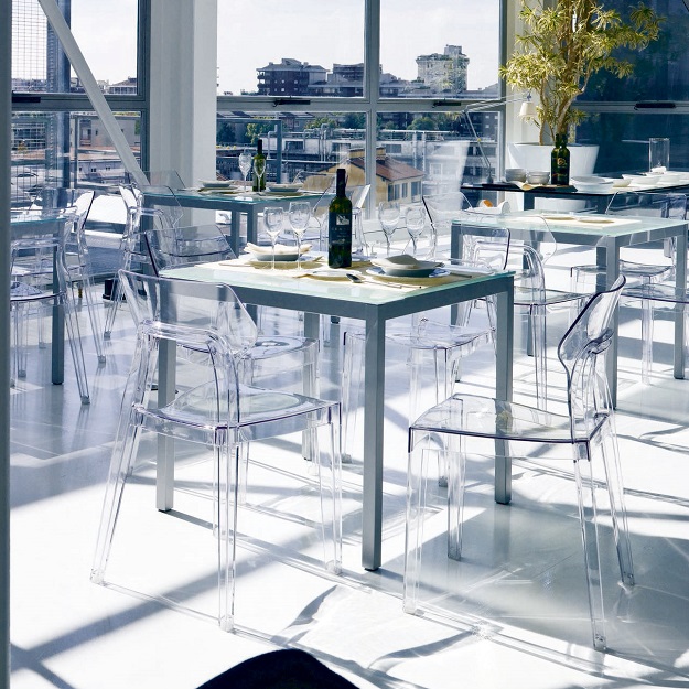 イタリア製 BONTEMPI CASA クリア チェア ARIA 透明